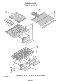 SHELF Diagram and Parts List for ET14AKXRWR0  Whirlpool Refrigerator