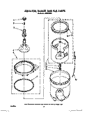 AGITATOR, BASKET AND TUB Diagram and Parts List for LA6000XSW0  Whirlpool Washer