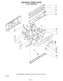 CONTROL PANEL Diagram and Parts List for KERS505SWB1  KitchenAid Range