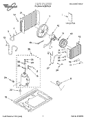 UNIT, LITERATURE Diagram and Parts List for ACM072XJ0  Whirlpool Air Conditioner