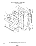 REFRIGERATOR DOOR , NOT ILLUSTRATED Diagram and Parts List for KTRF20KTPL00  Whirlpool Refrigerator