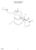TANK ASSEMBLY Diagram and Parts List for KHWS160VWH6  KitchenAid Miscellaneous