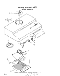 SECTION Diagram and Parts List for RH2030XLW0  Whirlpool Range Hood