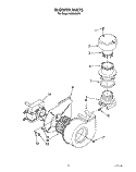 BLOWER Diagram and Parts List for KUDM220T5  KitchenAid Dishwasher