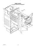 LINER Diagram and Parts List for RT16DKYVW11  Roper Refrigerator