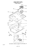 COOKTOP Diagram and Parts List for RM973BXPT1  Whirlpool Microwave Oven Combo