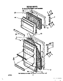 DOOR, LIT/OPTIONAL Diagram and Parts List for ET12LKLWN01  Whirlpool Refrigerator
