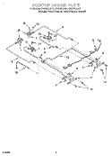 COOKTOP BURNER Diagram and Parts List for GW395LEGZ1  Whirlpool Range