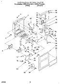 DISPENSER FRONT Diagram and Parts List for 4YED27DQAW01  Whirlpool Refrigerator