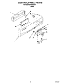Part Location Diagram of 8575932 Whirlpool PANEL-CNTL