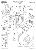 SECTION Diagram and Parts List for BYCCD3921W0  Whirlpool Dryer