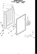 Part Location Diagram of 4312794 Whirlpool GASKET-DOR