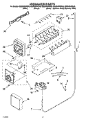 ICEMAKER PARTS Diagram and Parts List for GS2SHEXML00  Whirlpool Refrigerator