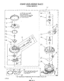 PUMP AND MOTOR Diagram and Parts List for DU8550XT4  Whirlpool Dishwasher