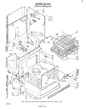 OVEN Diagram and Parts List for RS6700XKW1  Whirlpool Range