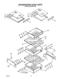 REFRIGERATOR SHELF Diagram and Parts List for KSSS36DWX02  KitchenAid Refrigerator
