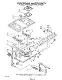 COOKTOP AND MANIFOLD , LITERATURE AND OPTIONAL Diagram and Parts List for SF314PSRW2  Whirlpool Range