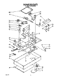 BURNER BOX Diagram and Parts List for SC8536EWW1  Whirlpool Cooktop