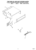TOP GRILLE AND UNIT COVER Diagram and Parts List for KSSS48FKW01  KitchenAid Refrigerator