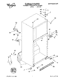 CABINET Diagram and Parts List for ET18HPXDW01  Whirlpool Refrigerator