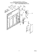 INNER DOOR Diagram and Parts List for DU980QPDZ6  Whirlpool Dishwasher
