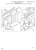 INSTALLATION Diagram and Parts List for BHAC2400FS0  Whirlpool Air Conditioner