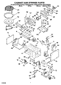CABINET AND STIRRER PARTS Diagram and Parts List for KEMC378KWH03  KitchenAid Microwave Oven Combo
