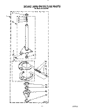 BRAKE AND DRIVE TUBE Diagram and Parts List for AL4132VL1  Whirlpool Washer