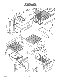 SHELF Diagram and Parts List for ET22MT1LWR1  Whirlpool Refrigerator