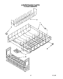 LOWER RACK Diagram and Parts List for KUDS230Y0  KitchenAid Dishwasher