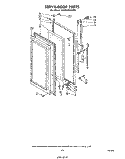 SERVA-DOOR, PARTS NOT ILLUSTRATED Diagram and Parts List for ED26SSXLWR1  Whirlpool Refrigerator