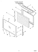 DOOR, LIT/OPTIONAL Diagram and Parts List for FEP330EQ0  Roper Range