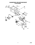 MAGNETRON AND AIR FLOW Diagram and Parts List for MS1065XYQ0  Whirlpool Microwave