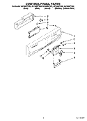Part Location Diagram of W10158350 Whirlpool Cover Control Shield Assembly