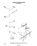 WIRING HARNESS Diagram and Parts List for DU8300XT4  Whirlpool Dishwasher