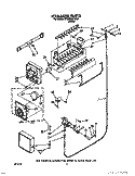 ICEMAKER Diagram and Parts List for ET22RMXYW00  Whirlpool Refrigerator