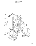 FRAME Diagram and Parts List for AMB7552  Whirlpool Trash Compactor