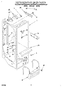 REFRIGERATOR LINER Diagram and Parts List for KSUP22QDBL02  KitchenAid Refrigerator