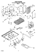UNIT PARTS Diagram and Parts List for GC5CHAXNB00  Whirlpool Refrigerator