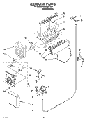 ICEMAKER PARTS Diagram and Parts List for ED2JHEXTS00  Whirlpool Refrigerator