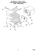 INTERNAL OVEN Diagram and Parts List for KEBS208BWH2  KitchenAid Wall Oven