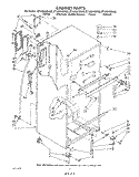 CABINET Diagram and Parts List for ET18GKXSW0B  Whirlpool Refrigerator