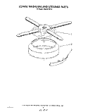 LOWER WASHARM AND STRAINER Diagram and Parts List for 4KUDA220T3  KitchenAid Dishwasher