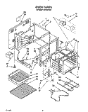 OVEN Diagram and Parts List for FEP340YW0  Roper Range