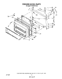 Part Location Diagram of 1122665 Whirlpool Panel, Freezer Door (Also Order Item 21) (Platinum)