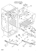 LINER, OPTIONAL Diagram and Parts List for 4VET18GKGW01  Whirlpool Refrigerator