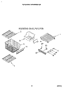 FREEZER SHELF Diagram and Parts List for KSSS36MAX05  KitchenAid Refrigerator