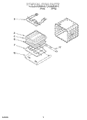 INTERNAL OVEN Diagram and Parts List for KEBI206DBL11  KitchenAid Wall Oven