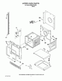 UPPER OVEN PARTS Diagram and Parts List for RBD277PVB03  Whirlpool Wall Oven