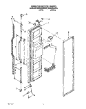 FREEZER DOOR Diagram and Parts List for KSRS25QAAL02  KitchenAid Refrigerator